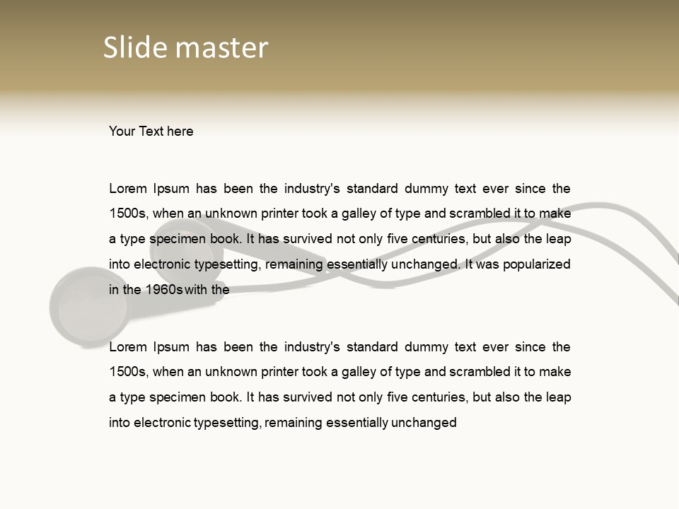 Image Tereo Electronic PowerPoint Template