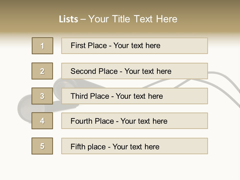 Image Tereo Electronic PowerPoint Template