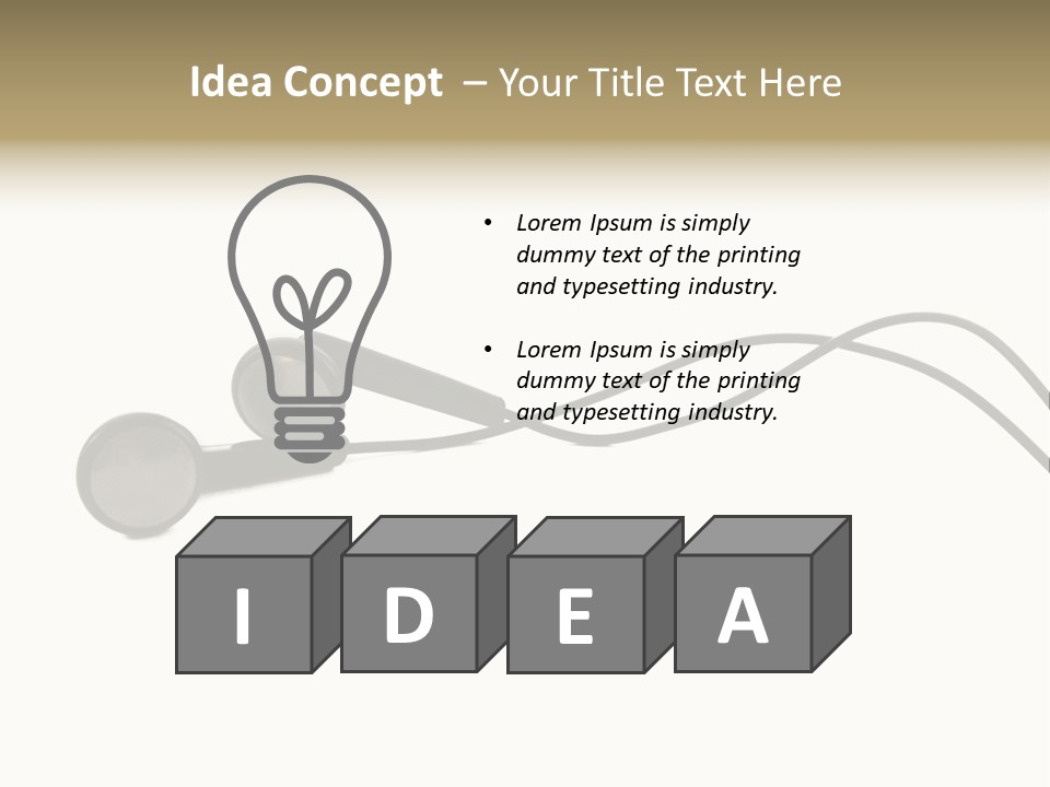 Image Tereo Electronic PowerPoint Template