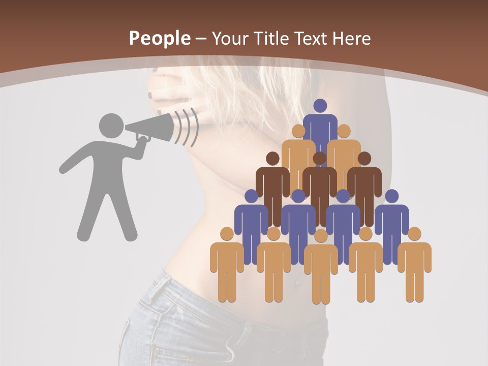 Character Group Figure PowerPoint Template