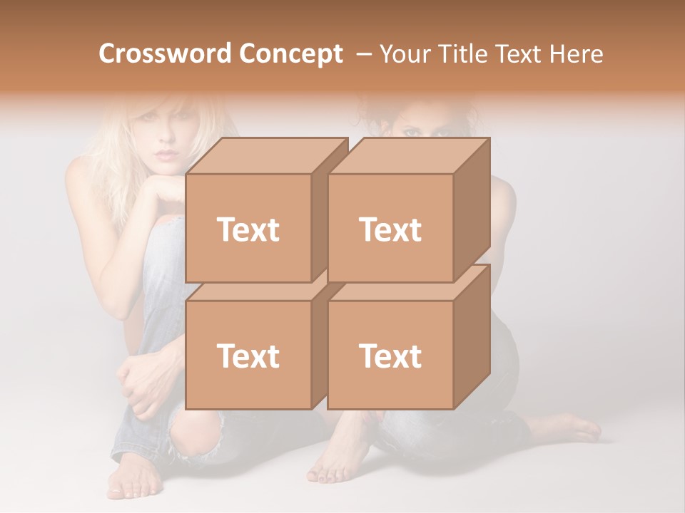 Chair Teamwork Happy PowerPoint Template