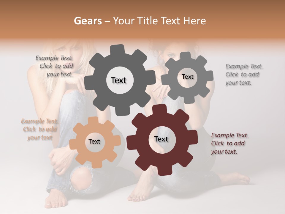 Chair Teamwork Happy PowerPoint Template