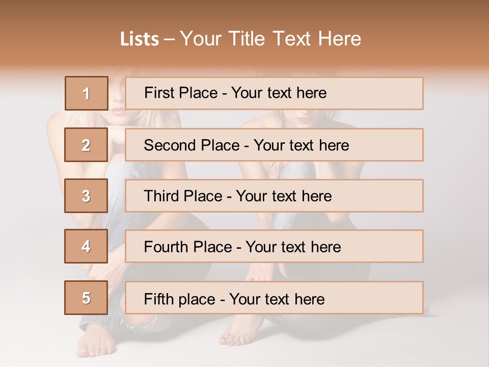 Chair Teamwork Happy PowerPoint Template