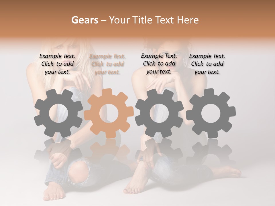 Chair Teamwork Happy PowerPoint Template