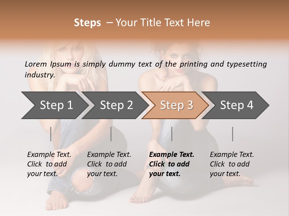 Chair Teamwork Happy PowerPoint Template