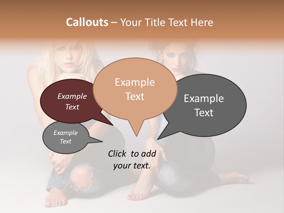 Chair Teamwork Happy PowerPoint Template