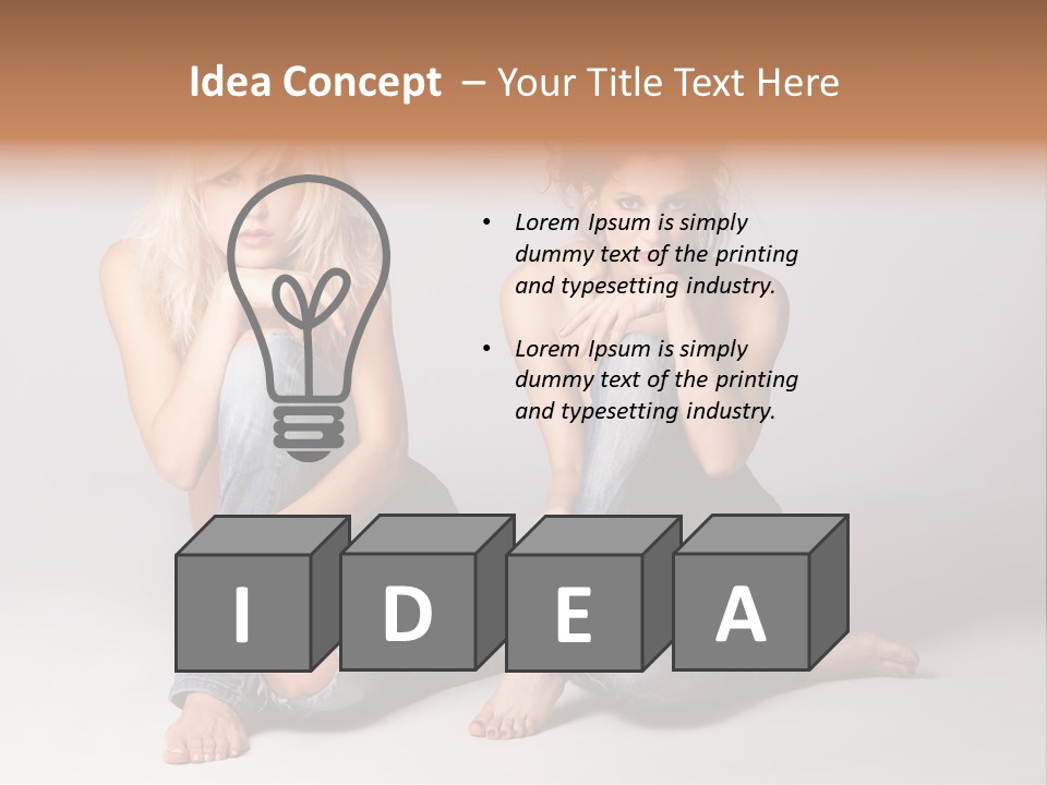 Chair Teamwork Happy PowerPoint Template