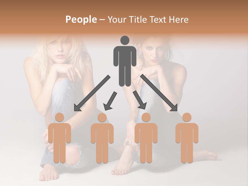 Chair Teamwork Happy PowerPoint Template