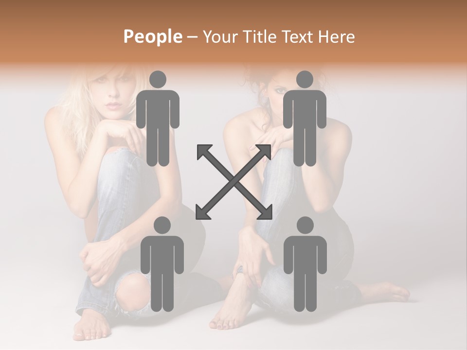 Chair Teamwork Happy PowerPoint Template