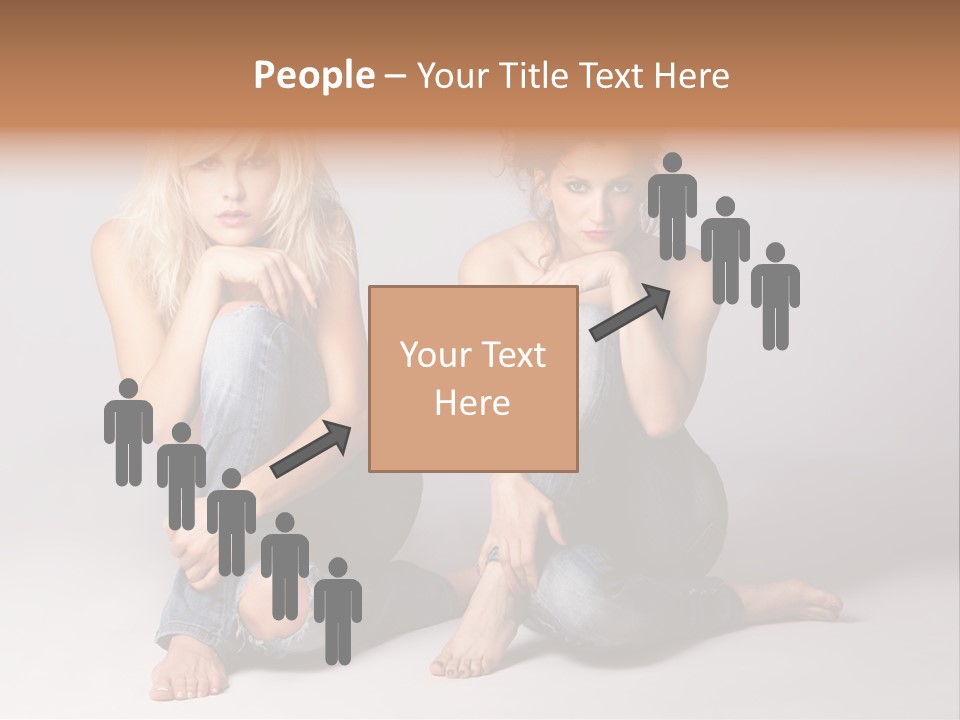 Chair Teamwork Happy PowerPoint Template