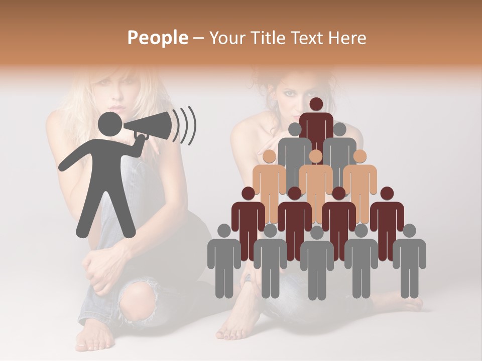 Chair Teamwork Happy PowerPoint Template