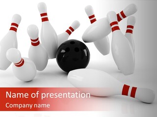 Red Competition White PowerPoint Template