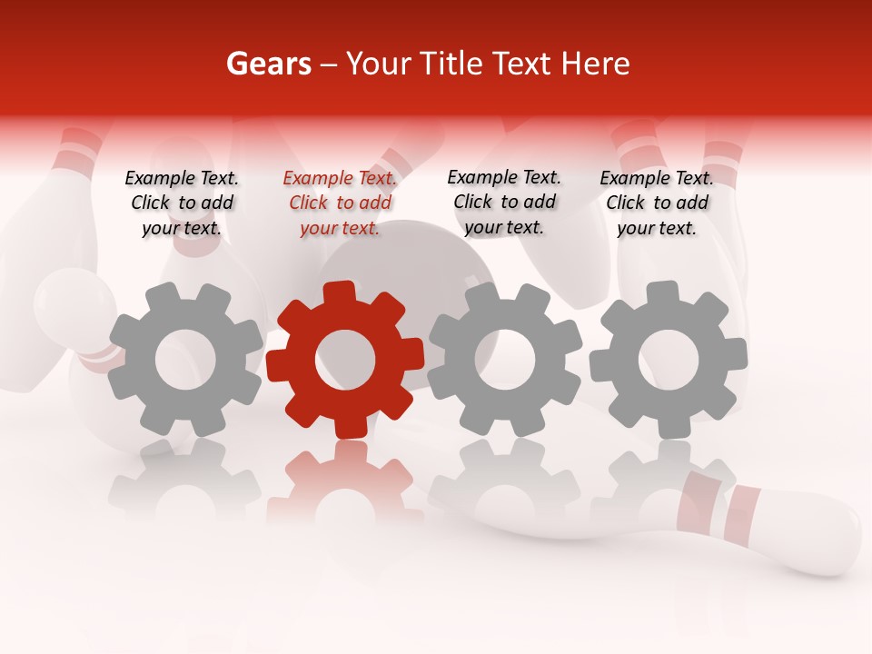 Red Competition White PowerPoint Template