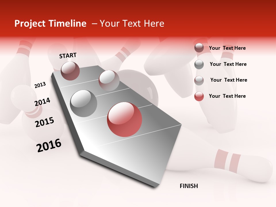 Red Competition White PowerPoint Template