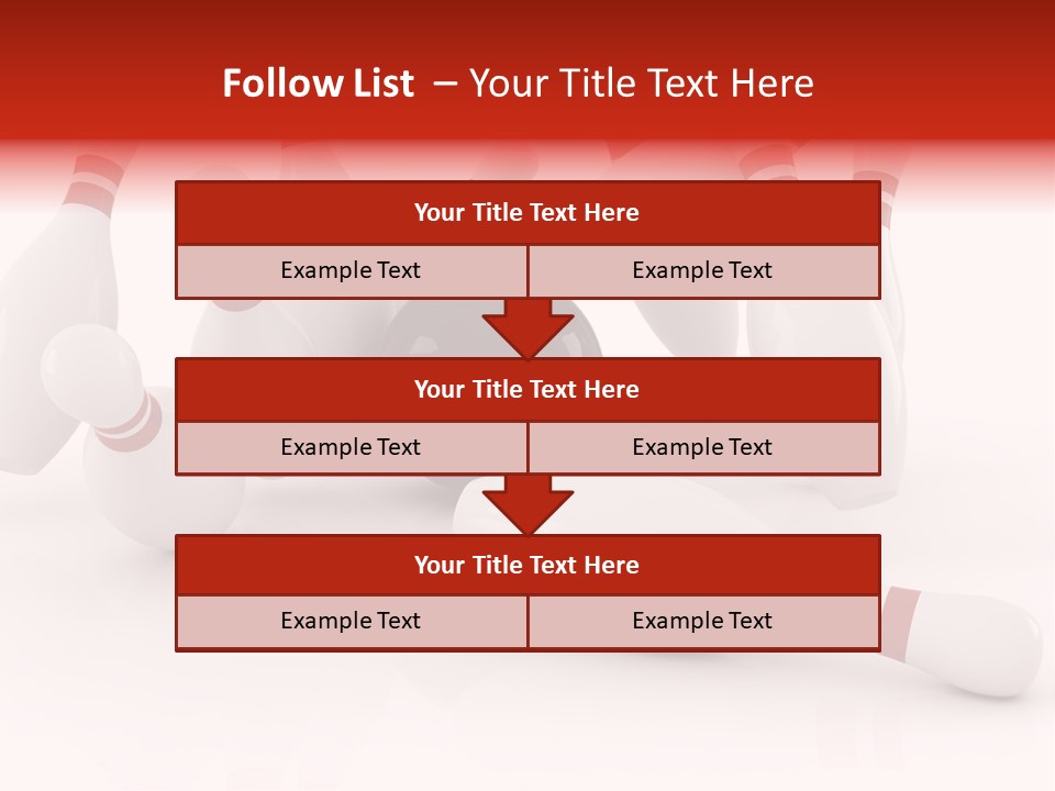 Red Competition White PowerPoint Template