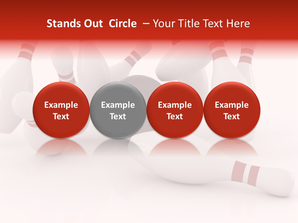 Red Competition White PowerPoint Template