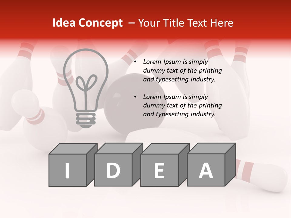 Red Competition White PowerPoint Template