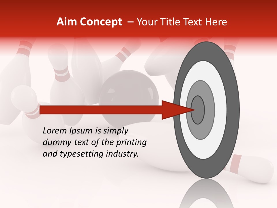 Red Competition White PowerPoint Template