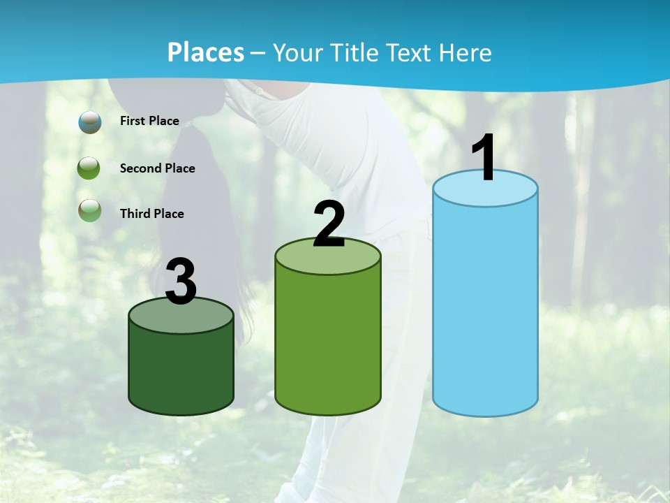 Female Lifestyle Outdoors PowerPoint Template