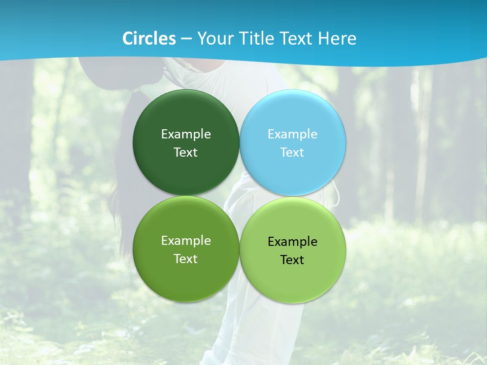 Female Lifestyle Outdoors PowerPoint Template