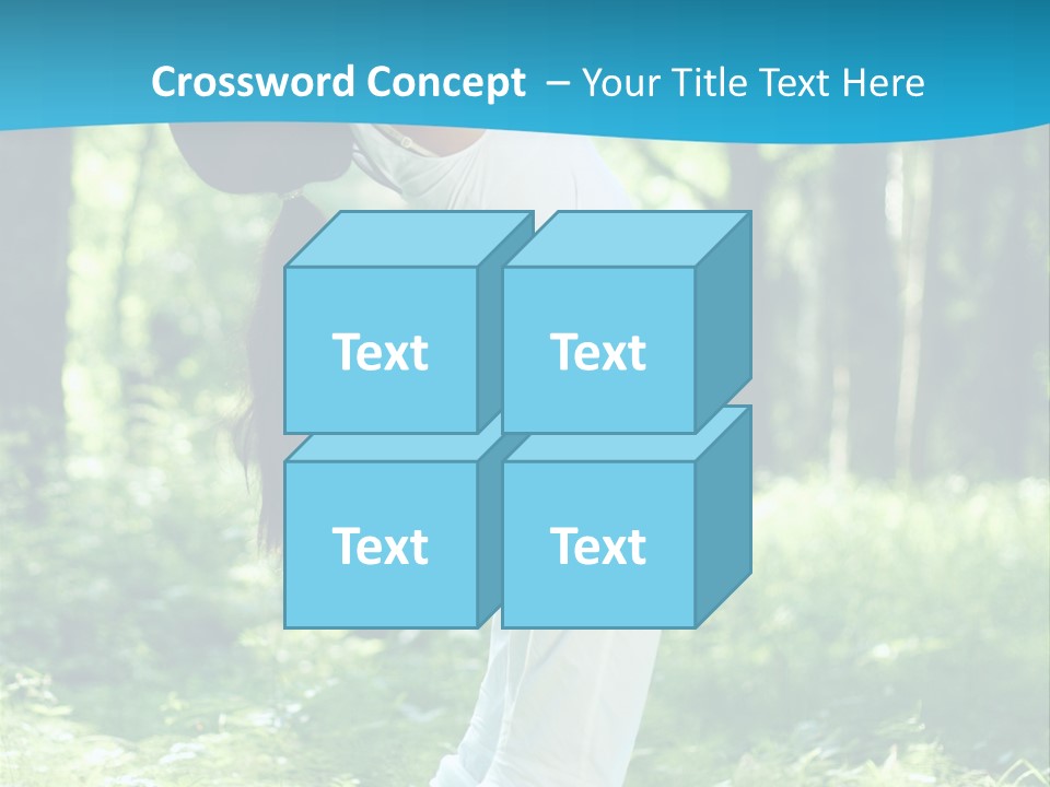 Female Lifestyle Outdoors PowerPoint Template