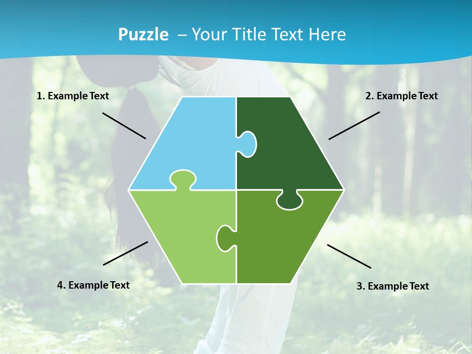 Female Lifestyle Outdoors PowerPoint Template