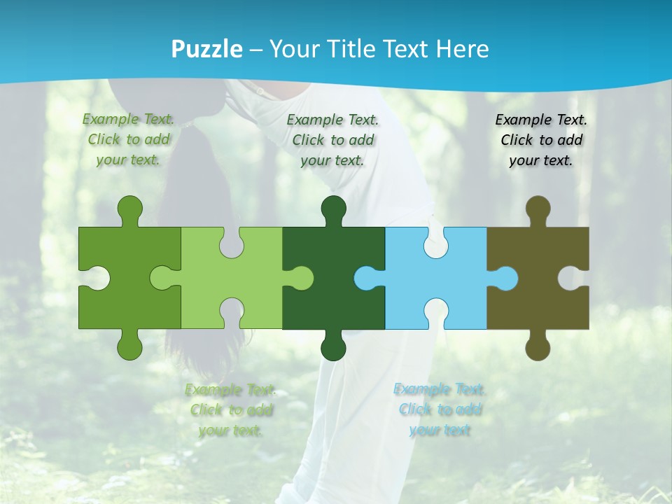 Female Lifestyle Outdoors PowerPoint Template