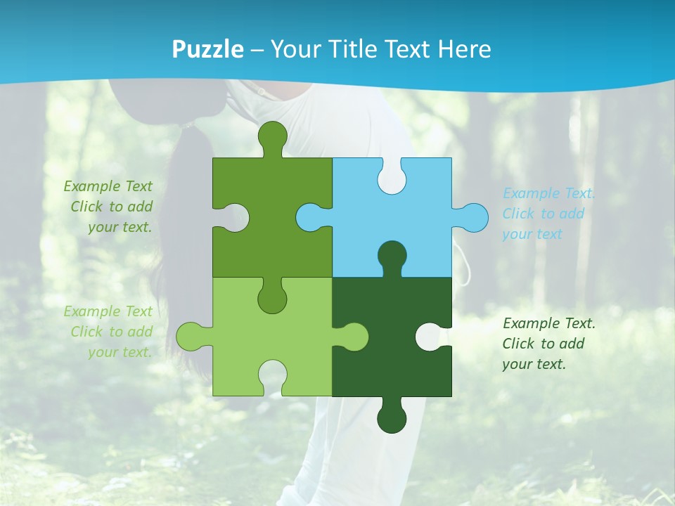 Female Lifestyle Outdoors PowerPoint Template