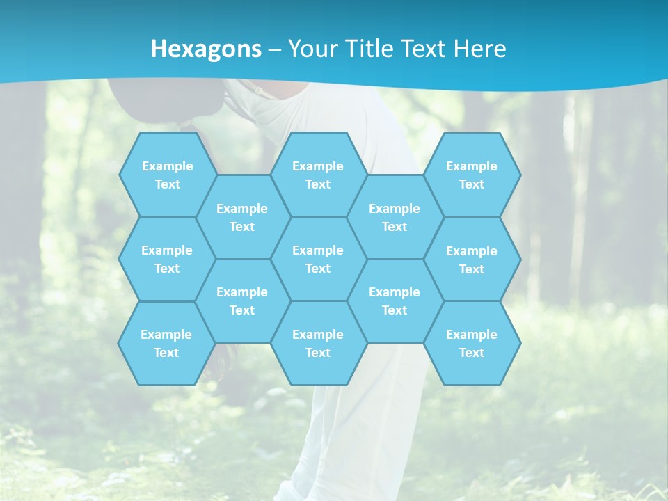 Female Lifestyle Outdoors PowerPoint Template