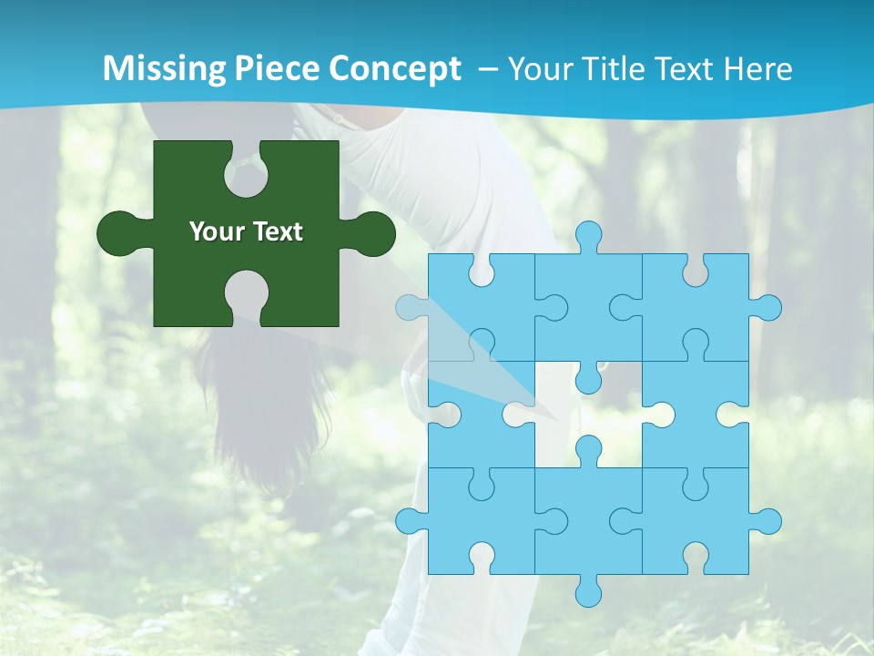 Female Lifestyle Outdoors PowerPoint Template