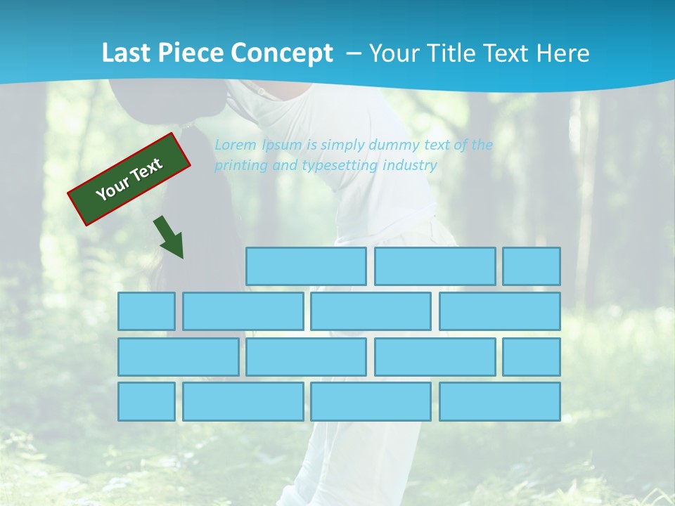 Female Lifestyle Outdoors PowerPoint Template