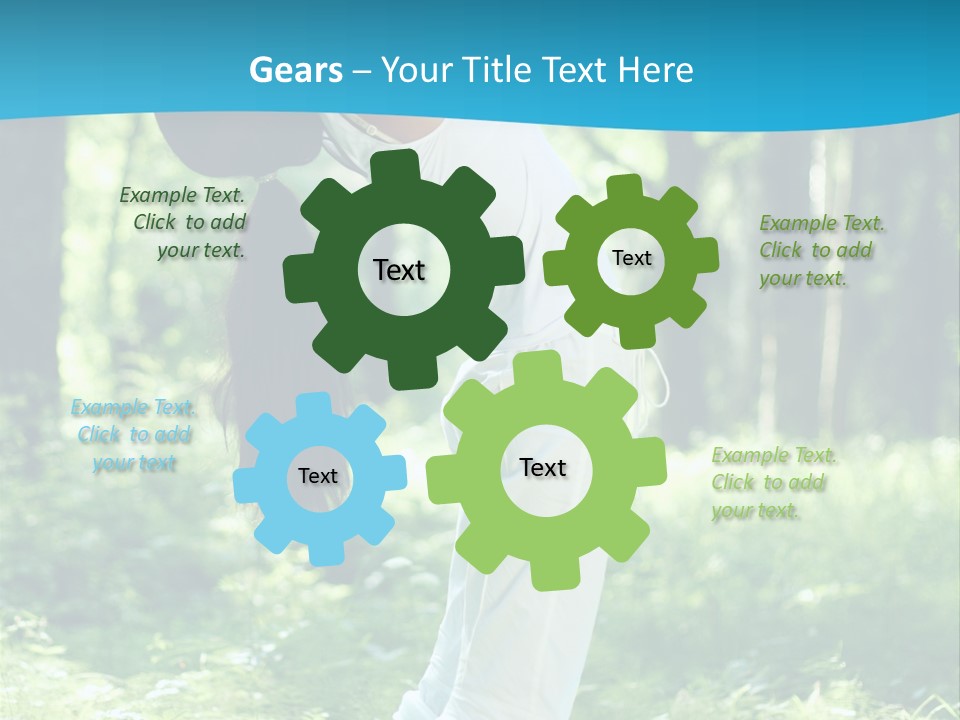 Female Lifestyle Outdoors PowerPoint Template