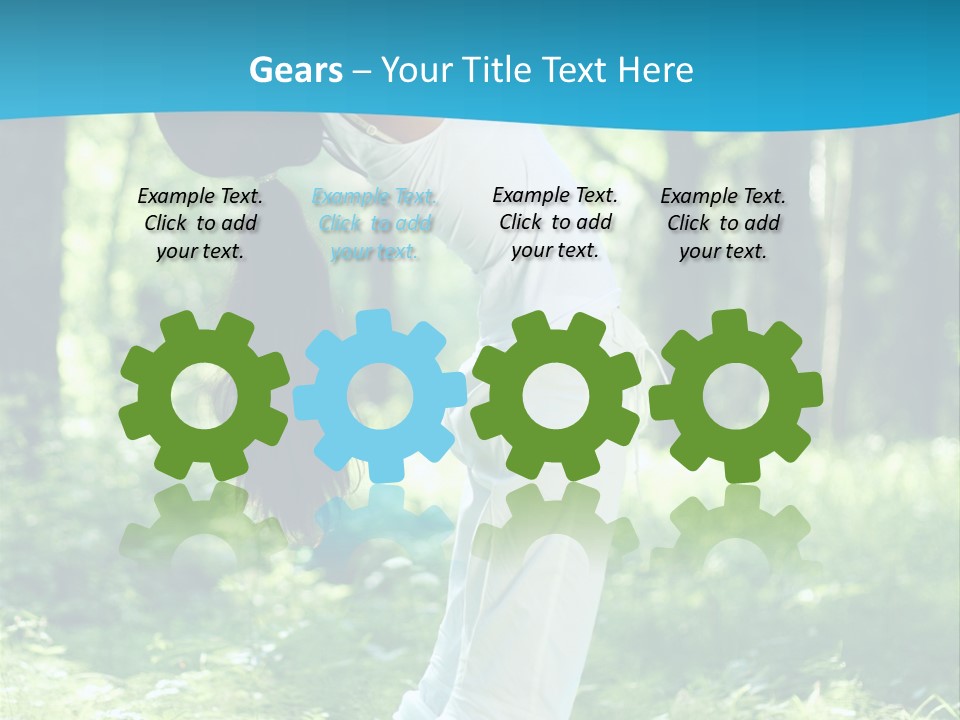 Female Lifestyle Outdoors PowerPoint Template