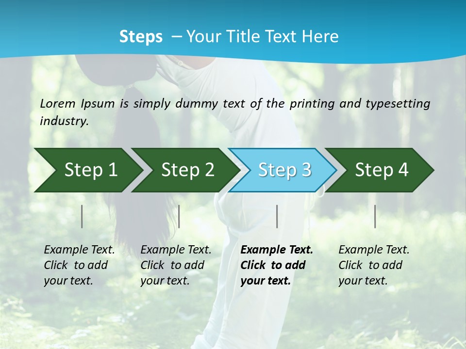 Female Lifestyle Outdoors PowerPoint Template