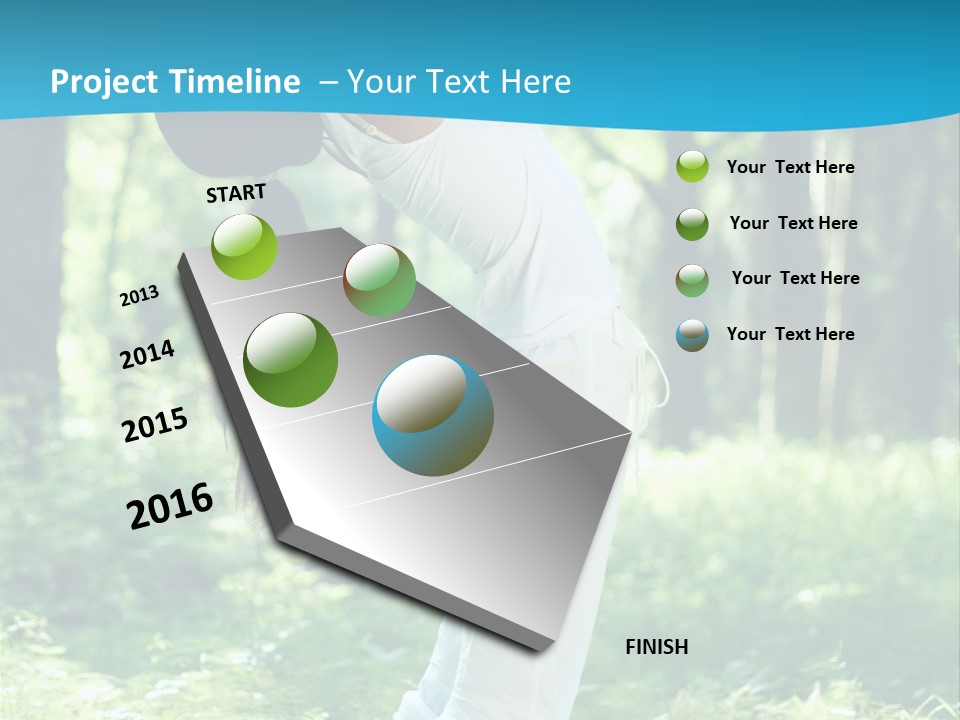 Female Lifestyle Outdoors PowerPoint Template