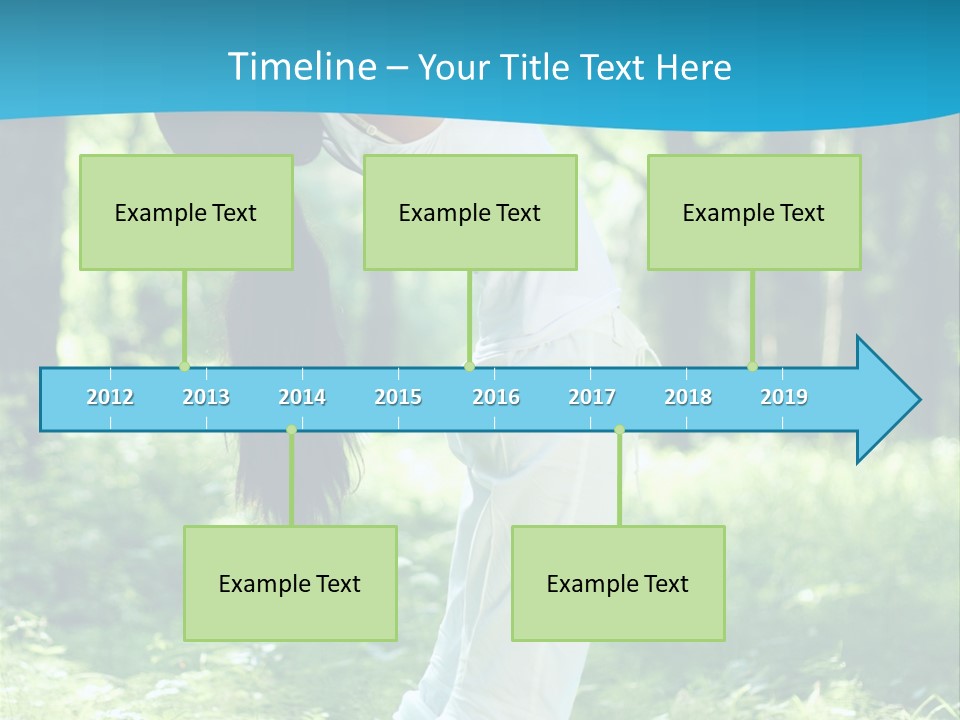 Female Lifestyle Outdoors PowerPoint Template