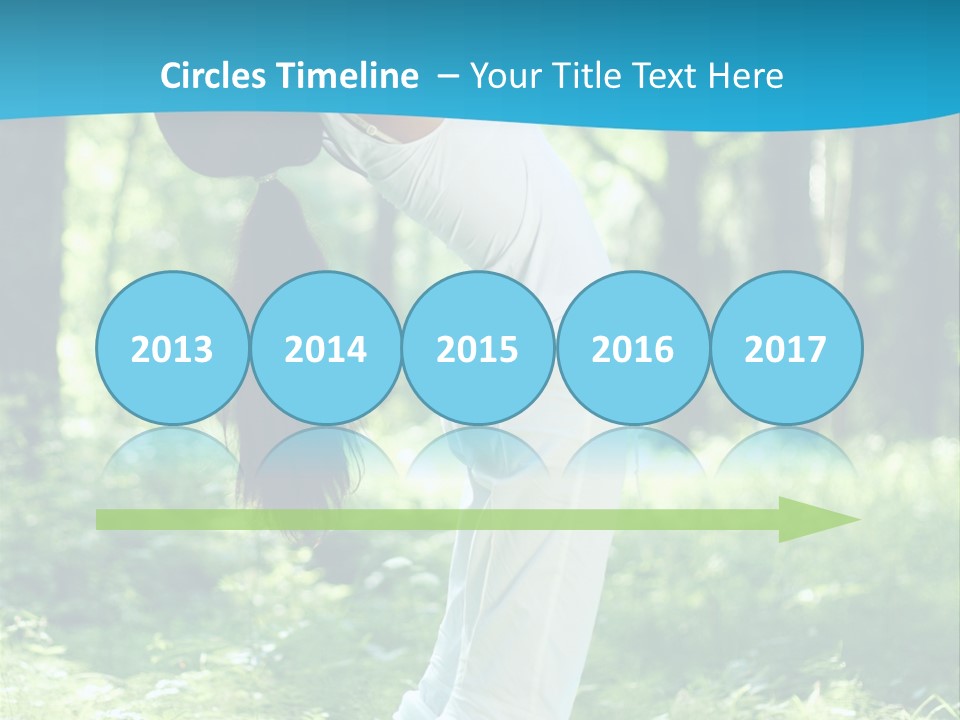 Female Lifestyle Outdoors PowerPoint Template