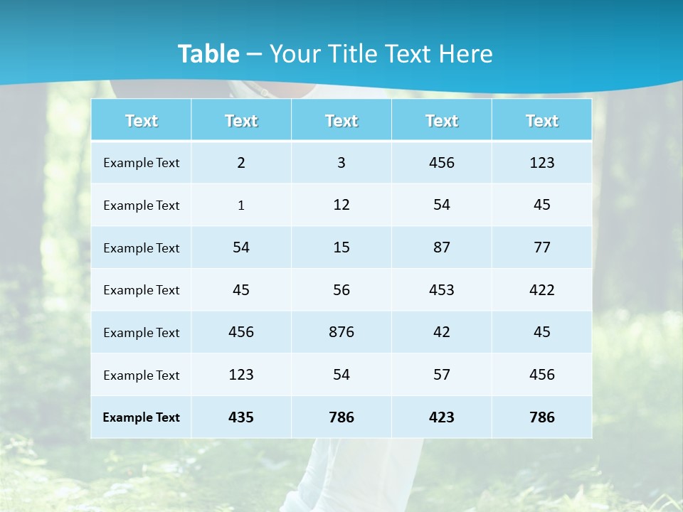 Female Lifestyle Outdoors PowerPoint Template
