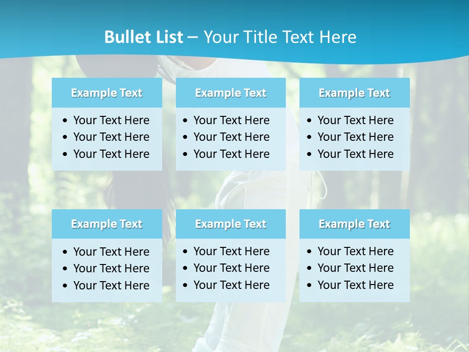 Female Lifestyle Outdoors PowerPoint Template