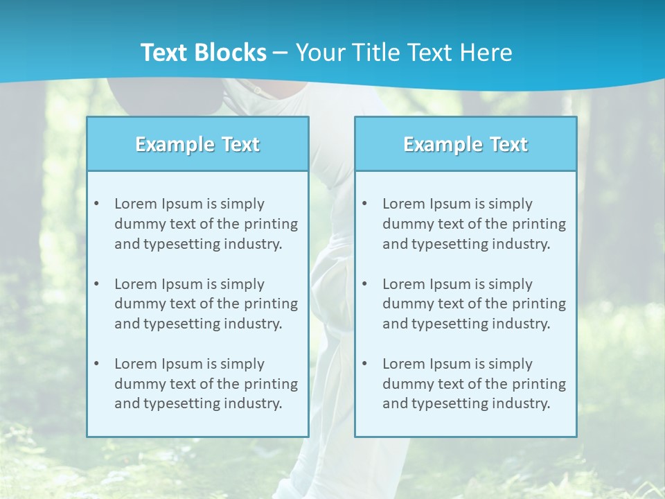 Female Lifestyle Outdoors PowerPoint Template
