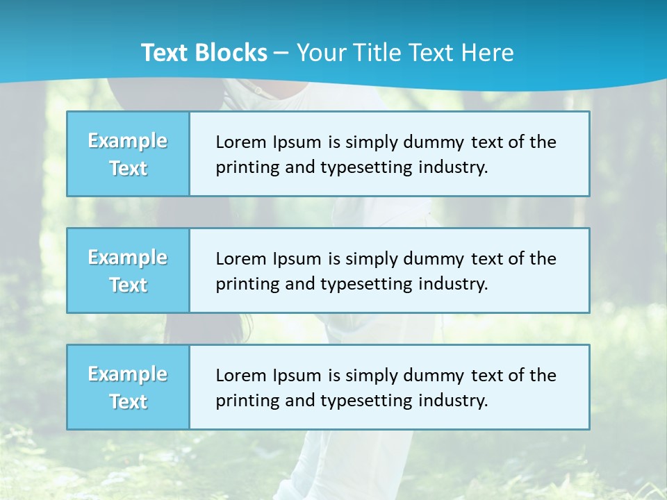 Female Lifestyle Outdoors PowerPoint Template