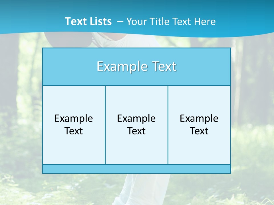 Female Lifestyle Outdoors PowerPoint Template