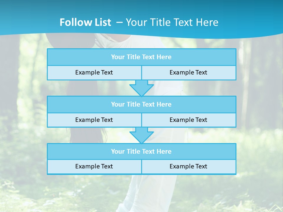 Female Lifestyle Outdoors PowerPoint Template
