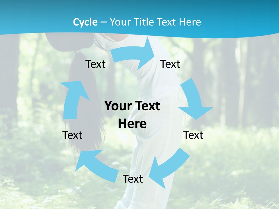Female Lifestyle Outdoors PowerPoint Template