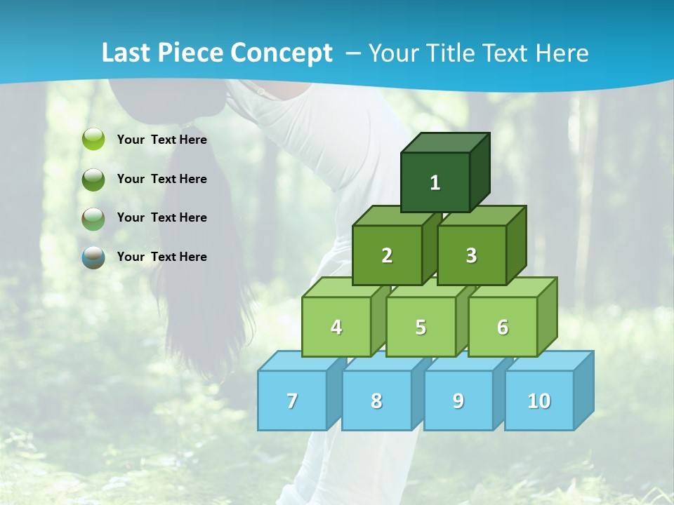 Female Lifestyle Outdoors PowerPoint Template