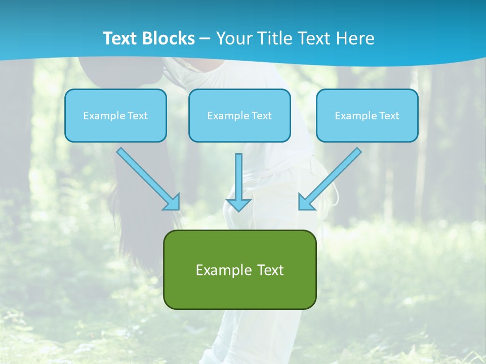 Female Lifestyle Outdoors PowerPoint Template