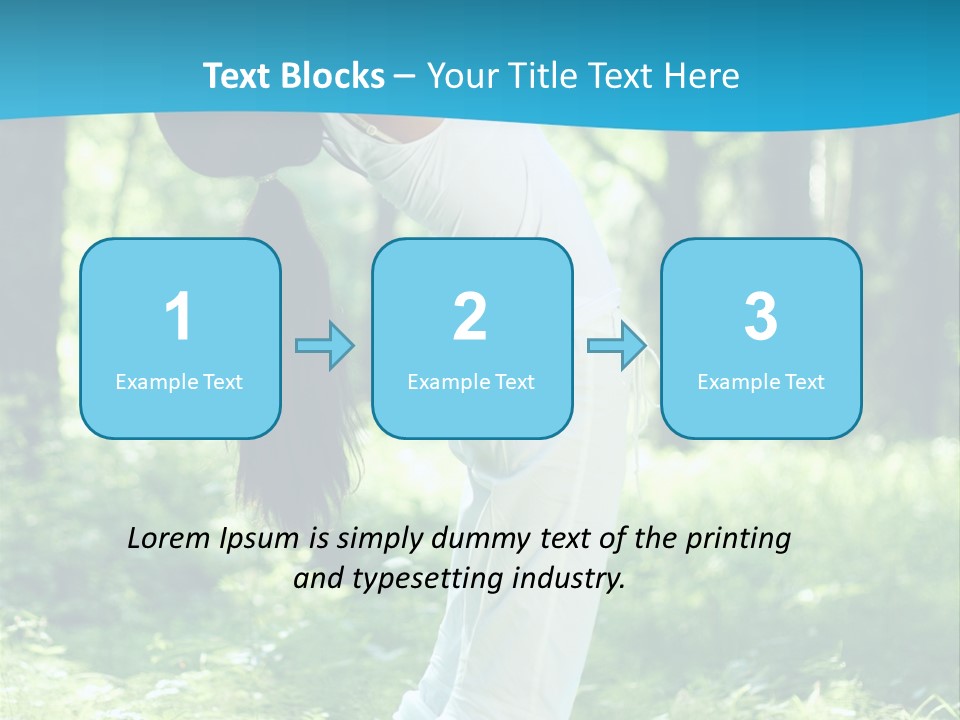 Female Lifestyle Outdoors PowerPoint Template