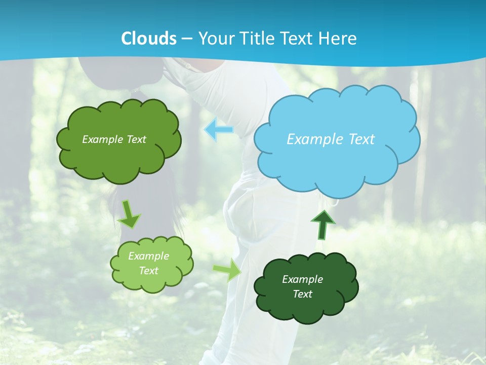 Female Lifestyle Outdoors PowerPoint Template