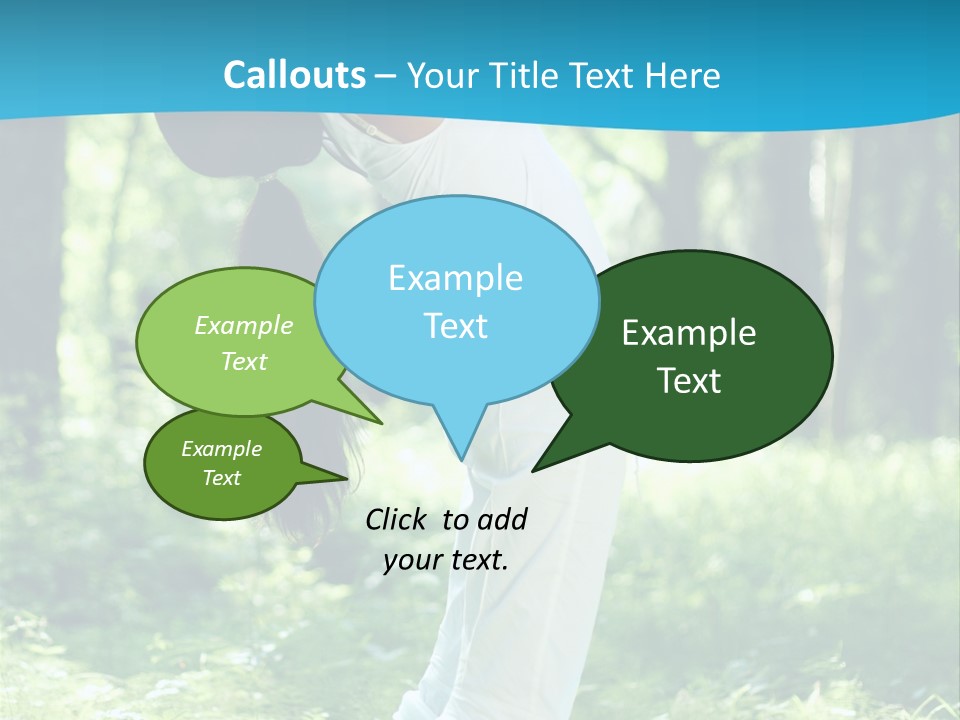 Female Lifestyle Outdoors PowerPoint Template