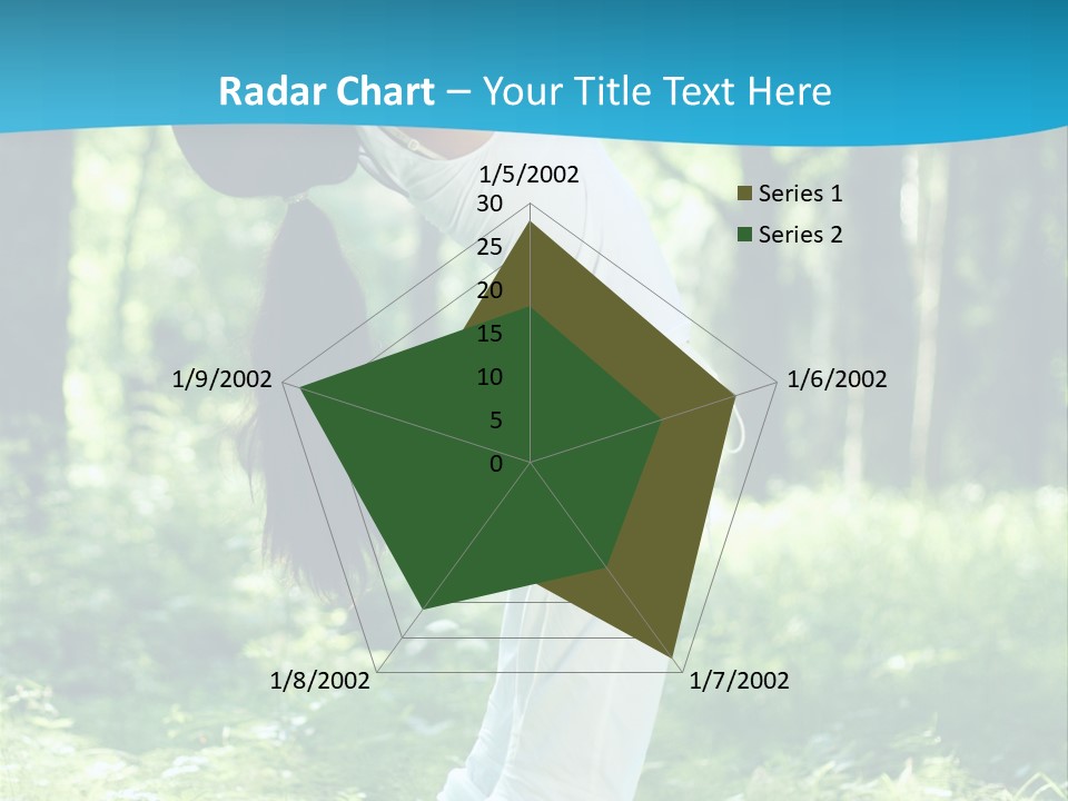 Female Lifestyle Outdoors PowerPoint Template